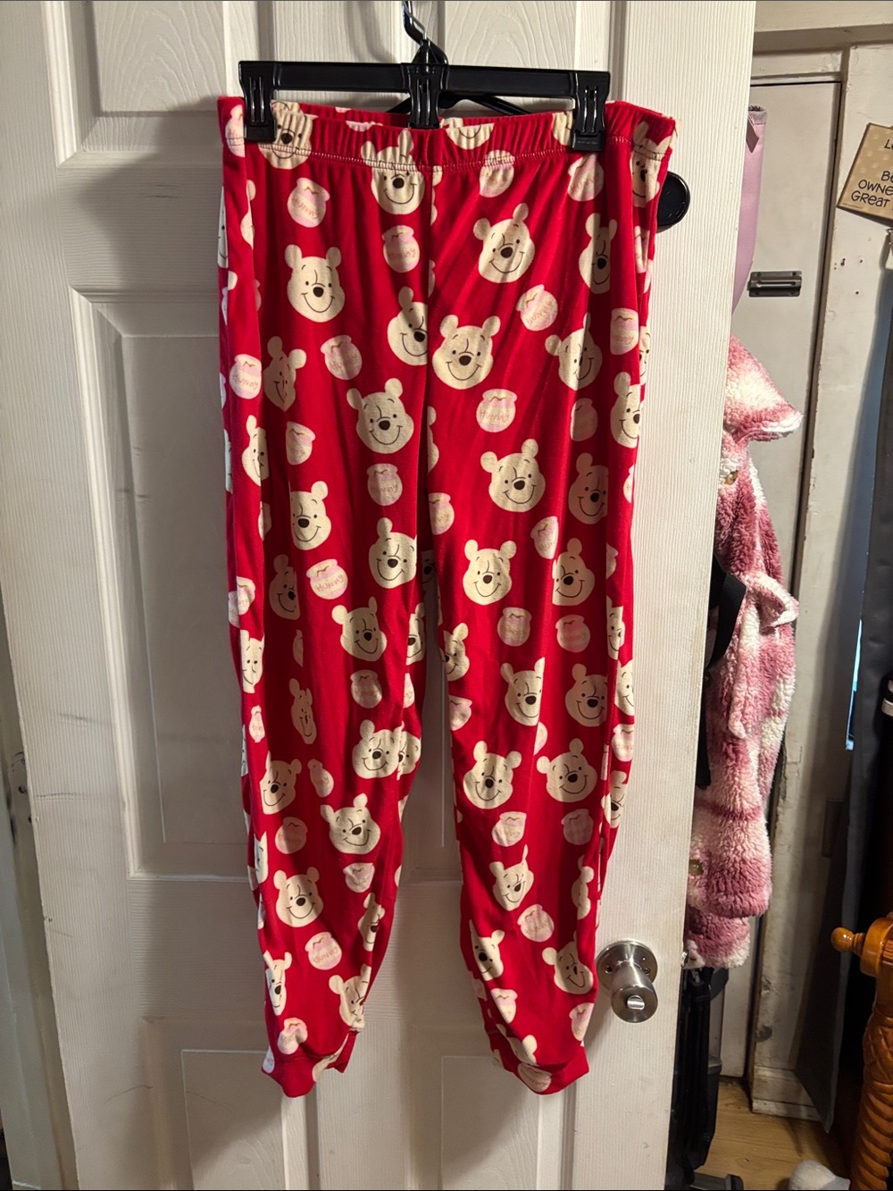 Disney Red Winnie the Pooh Printed Pajama Pants